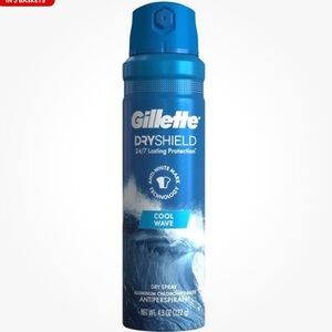 🌊3/$15~ Gillette DryShield Cool Wave Dry Spray Antiperspirant